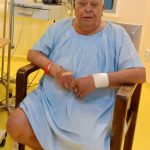 Former Tycoon Suresh Kantaria at his bed at the ICU at the Nairobi Hospital in May, 2025